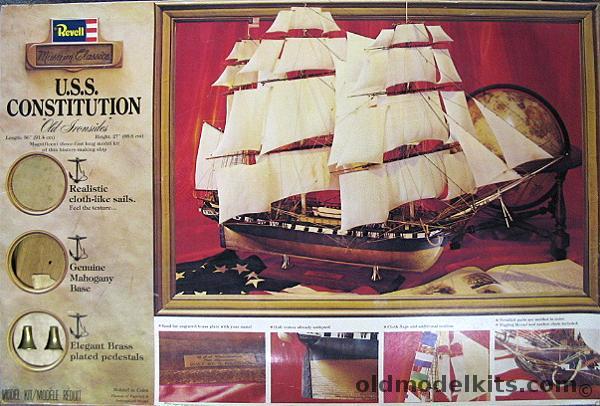 Revell 1/96 Museum Classics USS Constitution with Wooden Base - Pedestals and Cloth-Like Sails, H391 plastic model kit